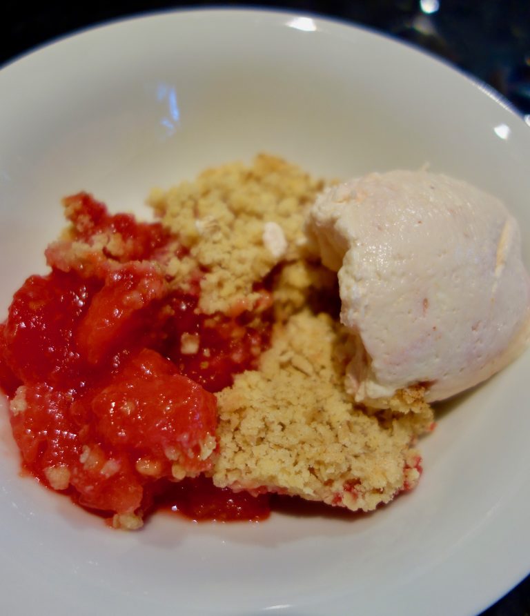 damson crumble recipe