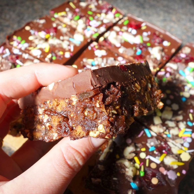 Chocolate, Orange and Cranberry Vegan Tiffin Easter