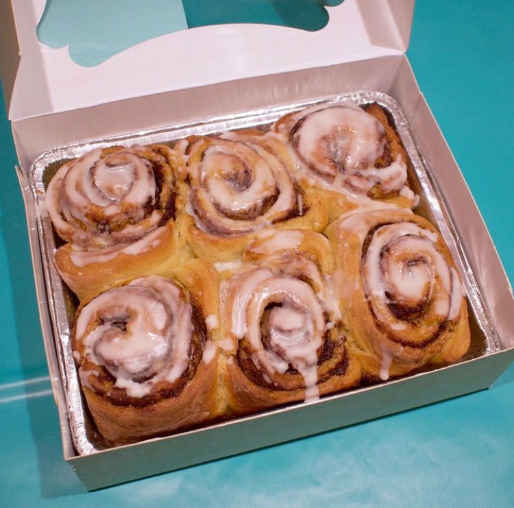 Christmas cinnamon rolls