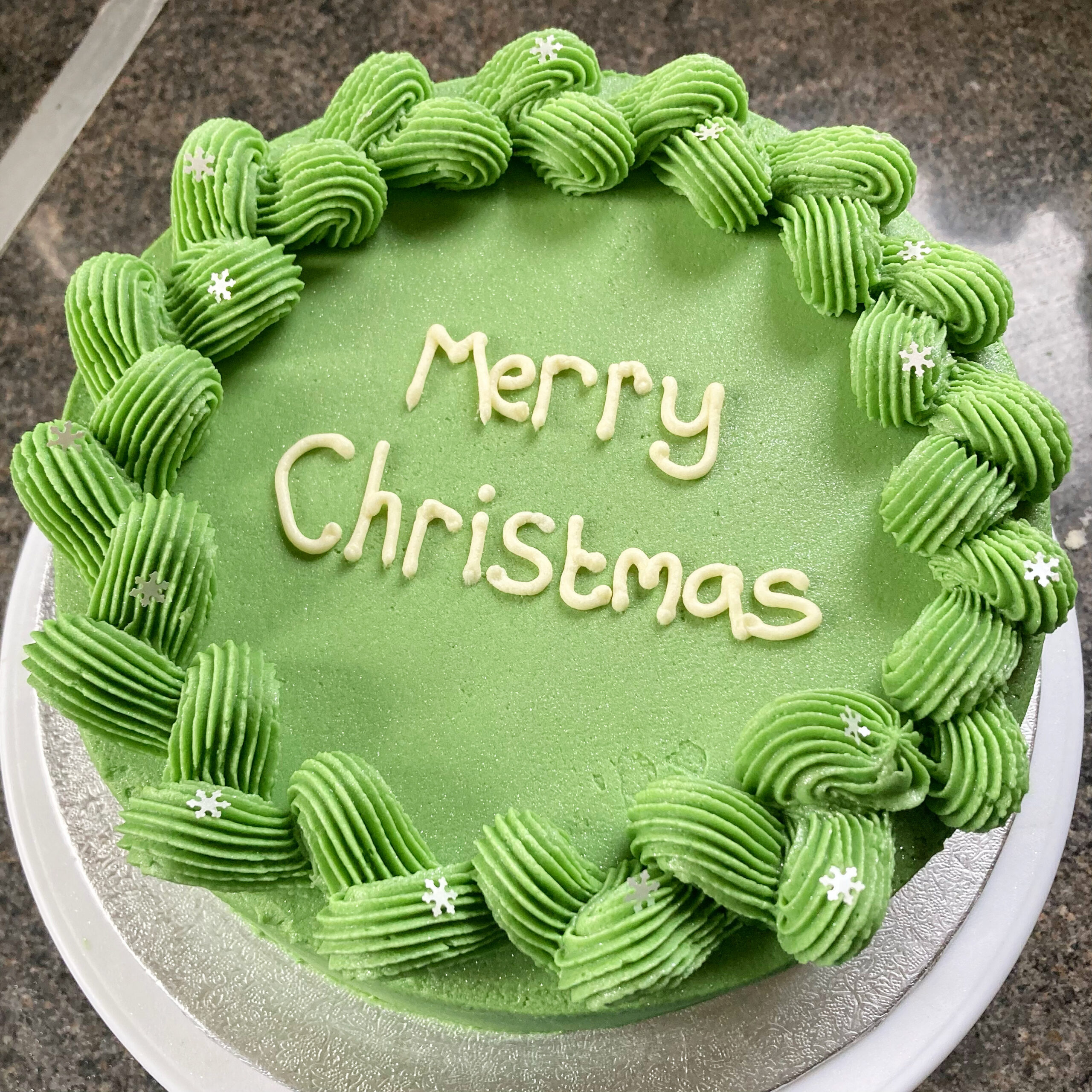 Vegan Merry Christmas Cake